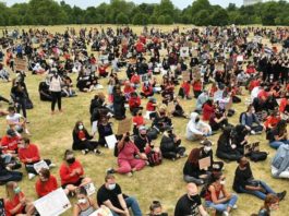 Thousands Of BlackLivesMatter Protestors Head For London’s Hyde Park